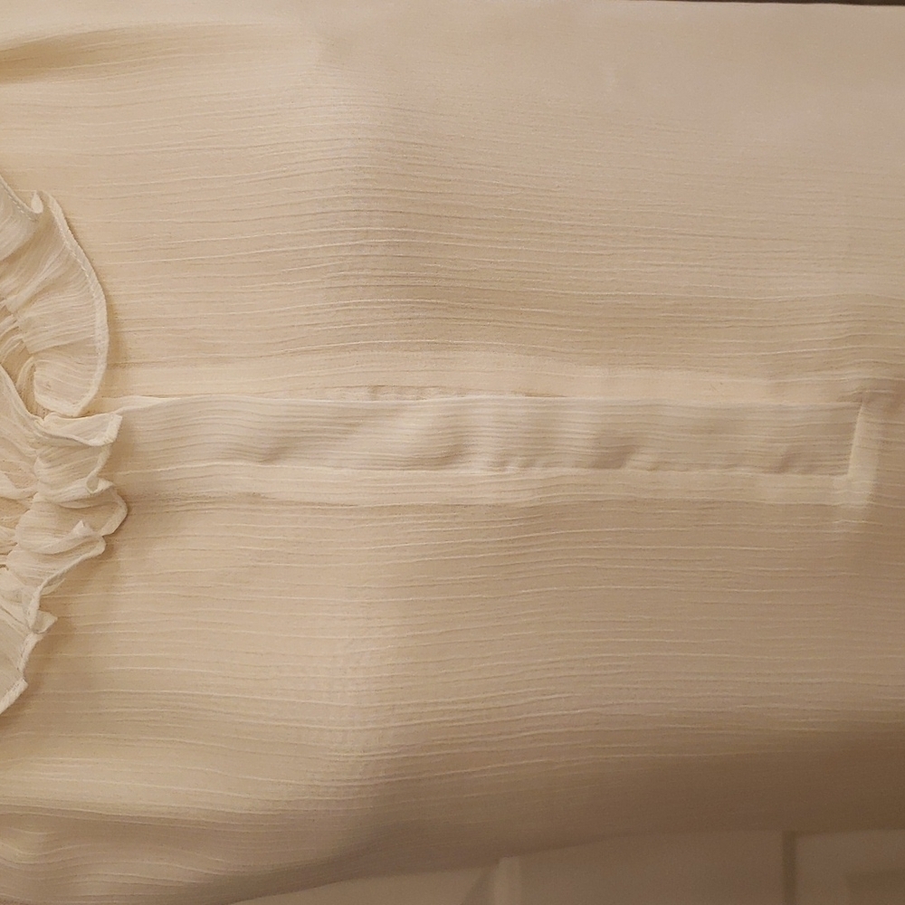 J. Crew Ruffle Collar Cream Cami - Picture 3 of 16